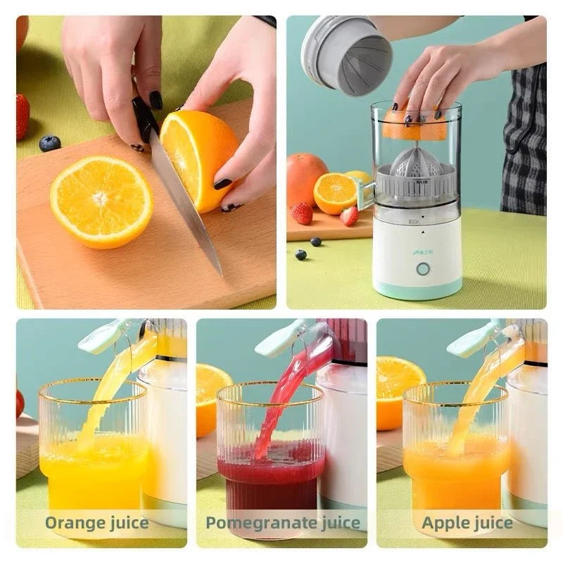 CSSV FILE Denx automatic fruit juicer with stainless steel design and easy operating features for fresh juice extraction.