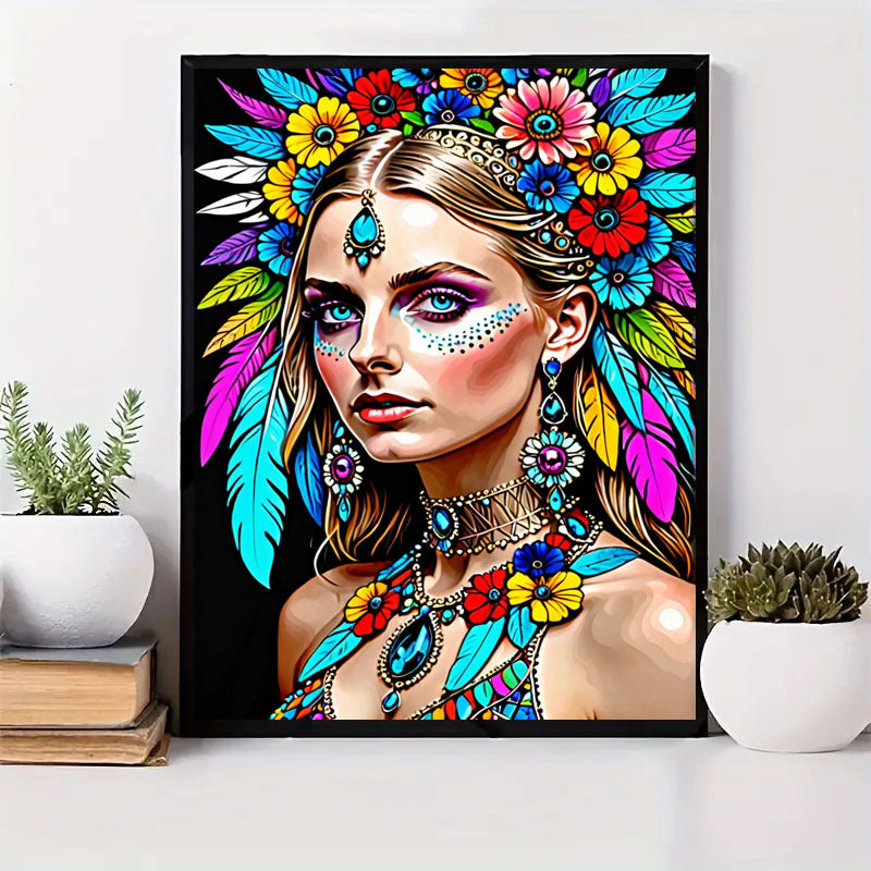 5DDIY Diamond Painting Set  Full Diamond Round Water Diamond Art