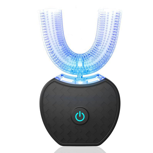 CSSV FILE 360° intelligent electric toothbrush with waterproof U-type design, blue light whitening, USB charging, and automatic features.