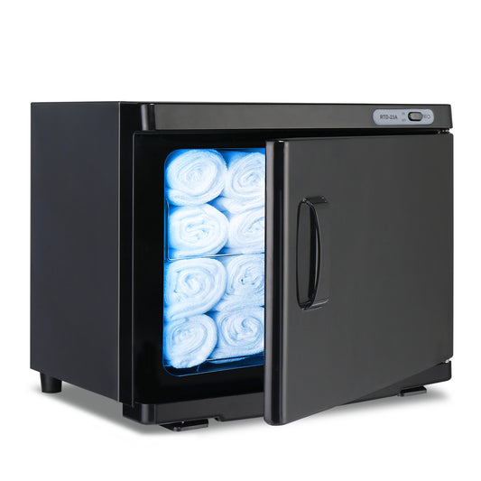 110V 23L ABS Aluminum Alloy Liner Black Towel Sterilizer