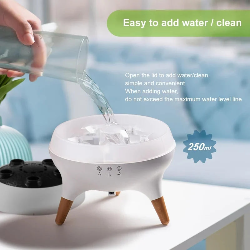 CSSV FILE Jellyfish Aroma Diffuser with glowing LED light and elegant design for aromatic home fragrance diffusion