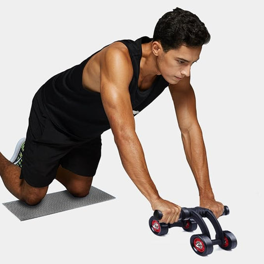 LORDEX Fitness Two-Wheel Hand Pusher by CSSV FILE, featuring durable metal wheels and ergonomic handle for outdoor exercise.