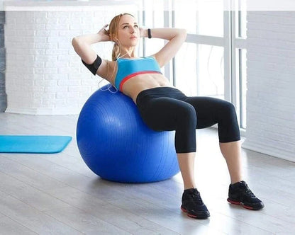 CSSV FILE Lordex gym ball for fitness, inflated exercise ball with textured surface for stability during workouts.